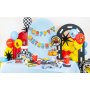 Banner - Alles Gute zum Geburtstag - Rennsport - 220 cm