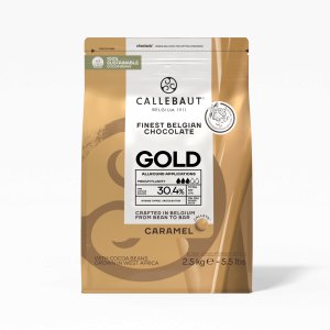 Weiße Schokolade Gold - Karamellisiert - 2,5 kg - Callebaut Weiße Schokolade Gold - Karamellisiert - 2,5 kg - Callebaut