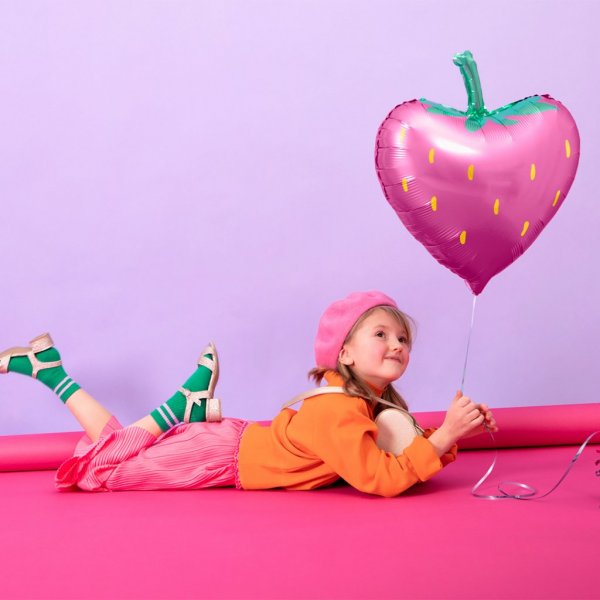 Folienballon - Erdbeere