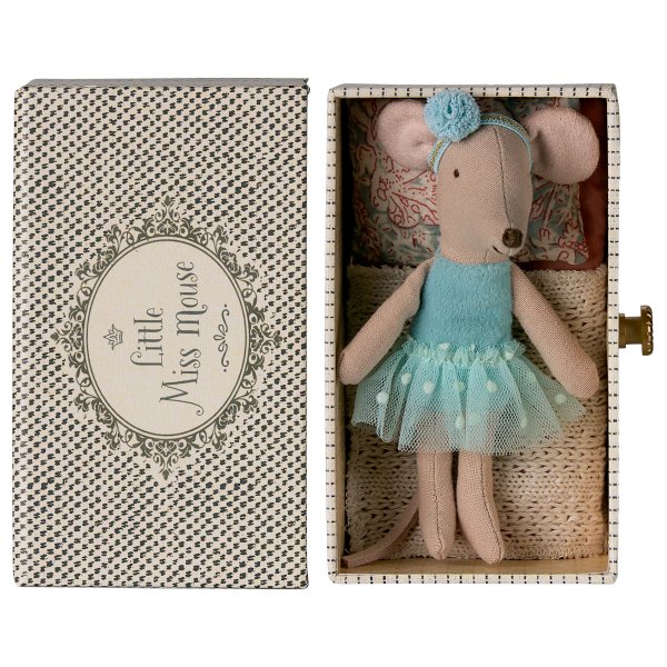 Ballerina-Maus - Maileg - Kleine Schwester mit Tagesbett Ballerina-Maus - Maileg - Kleine Schwester mit Tagesbett