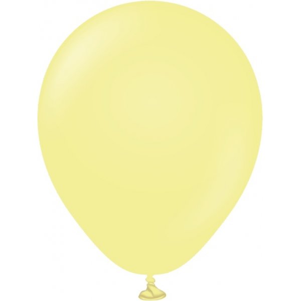 Mini-Luftballons einfarbig - Premium 13 cm - Macaron-Gelb