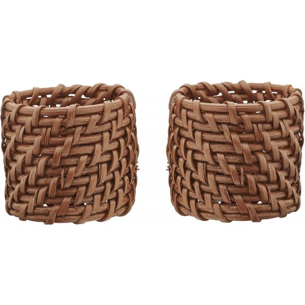 Zoe Serviettenring 2er-Pack 5 x 4 cm - Zimt