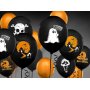 Luftballons - Halloween Schwarz - Geist und Spukhaus - 50er-Pack