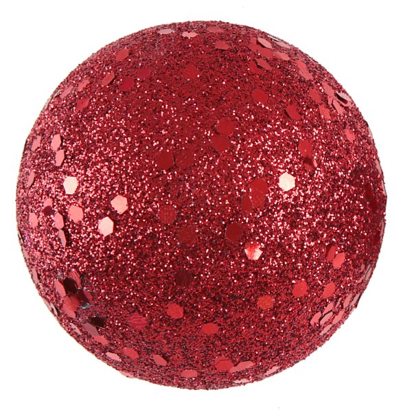 Glitzerkugeln - Rot - 1 cm - 50 St�ck