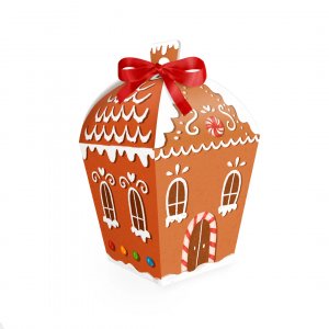 Geschenkboxen - Lebkuchenhaus - 6er-Pack Geschenkboxen - Lebkuchenhaus - 6er-Pack
