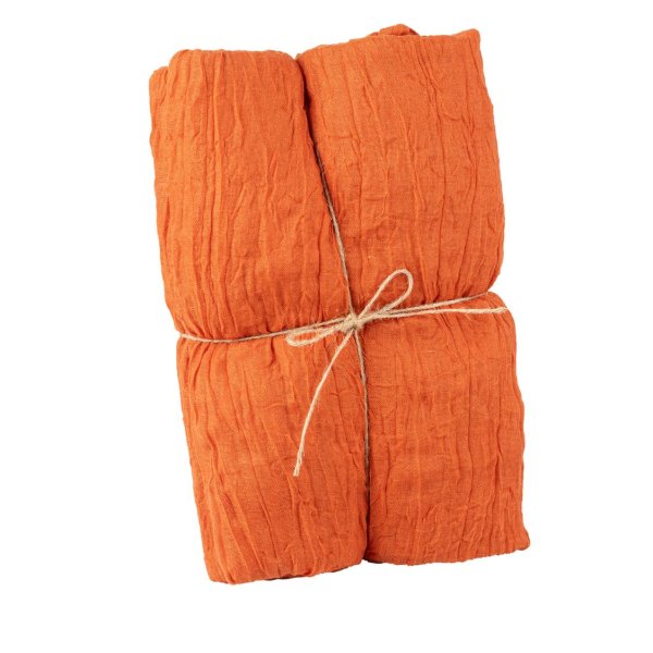 Tischläufer aus Stoff - Orange - 90 cm x 3 m Tischläufer aus Stoff - Orange - 90 cm x 3 m