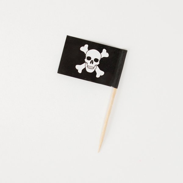 Kuchenspießer - Piratenflaggen - 50 Stk Kuchenspießer - Piratenflaggen - 50 Stk