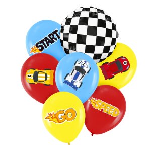 Ballonstrauß - Rennsport - 7 Ballons Ballonstrauß - Rennsport - 7 Ballons
