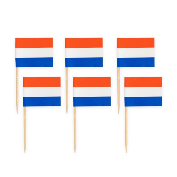 Partypicks - Flagge - Holland - 50 Stück Partypicks - Flagge - Holland - 50 Stück