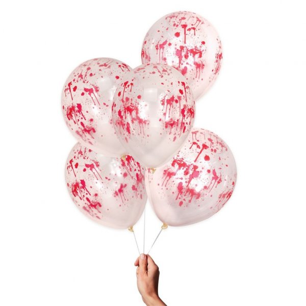 Luftballons - Blutspritzer - Let's get Batty - 5er-Pack Luftballons - Blutspritzer - Let's get Batty - 5er-Pack