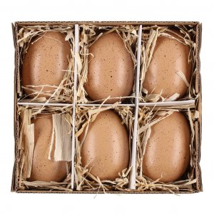 Ostereier - 6er-Pack - Braun Ostereier - 6er-Pack - Braun