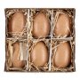 Ostereier - 6er-Pack - Braun