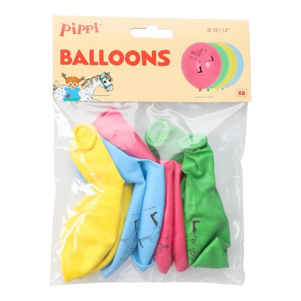 Luftballons - Pippi Langstrumpf - 8er-Pack Luftballons - Pippi Langstrumpf - 8er-Pack