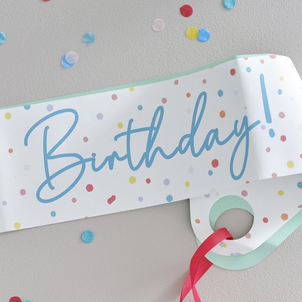 Schärpe und Tiara - Es ist mein Geburtstag