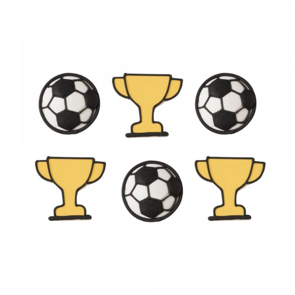 Zuckerdekorationen - Fußballmeister - 6 Stk Zuckerdekorationen - Fußballmeister - 6 Stk