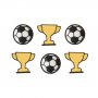 Zuckerdekorationen - Fußballmeister - 6 Stk Zuckerdekorationen - Fußballmeister - 6 Stk