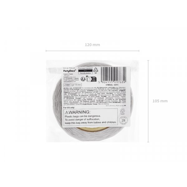Doppelseitige Haftnotizen - Transparent - 12 mm Doppelseitige Haftnotizen - Transparent - 12 mm