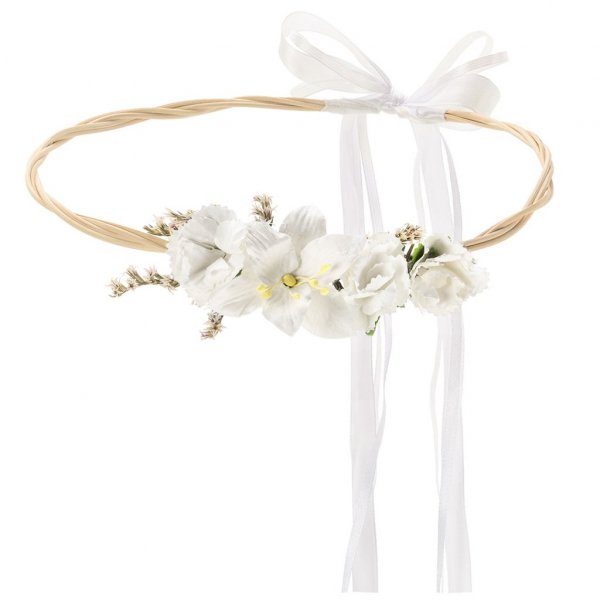 Blumenkranz - Bohemian - Weiß