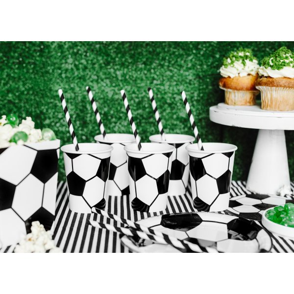 Pappbecher - Fußballparty - 6er-Pack
