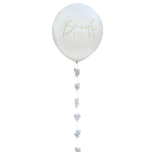Ballon mit Schweif - Braut in spe - Weiß - 45 cm Ballon mit Schweif - Braut in spe - Weiß - 45 cm
