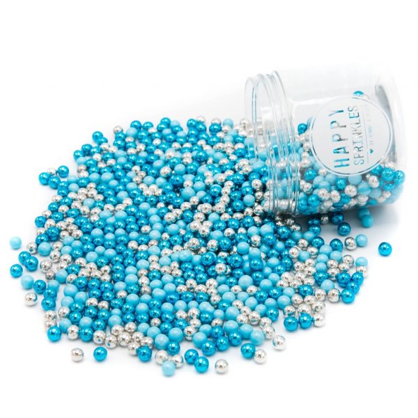 Schokoladenperlen - Choco Dragées - Blau/Silber - 80g Schokoladenperlen - Choco Dragées - Blau/Silber - 80g