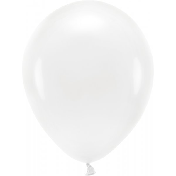 Einfarbige Luftballons - Eco 30 cm - Wei - 10er-Pack