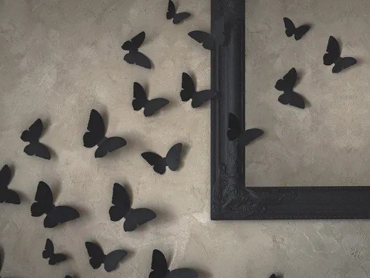 Wanddekoration - Motten - 30 Stk