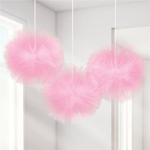 Pompons - Tüll - Rosa - 3er-Pack Pompons - Tüll - Rosa - 3er-Pack
