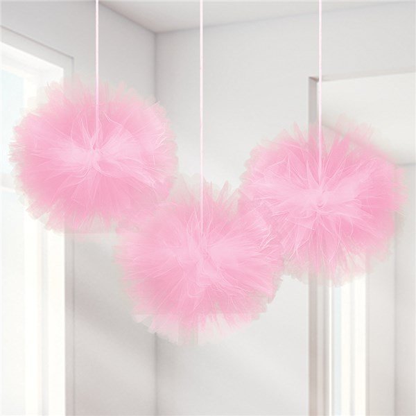 Pompons - Tüll - Rosa - 3er-Pack Pompons - Tüll - Rosa - 3er-Pack