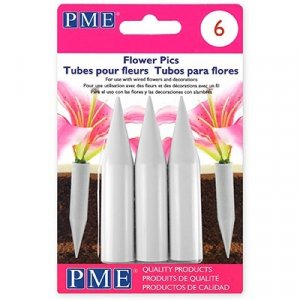 Tortenstecker für echte Blumen - Groß - 6er-Pack - PME Tortenstecker für echte Blumen - Groß - 6er-Pack - PME