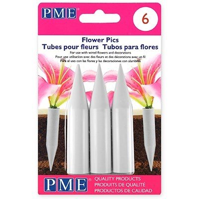 Tortenstecker für echte Blumen - Groß - 6er-Pack - PME Tortenstecker für echte Blumen - Groß - 6er-Pack - PME