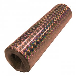 Luftschlangen Holographic Rose Gold 18 m - 4er-Pack