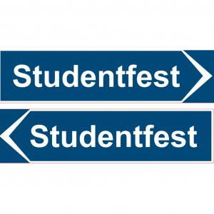 Schild - Straße - Studentenparty Schild - Straße - Studentenparty