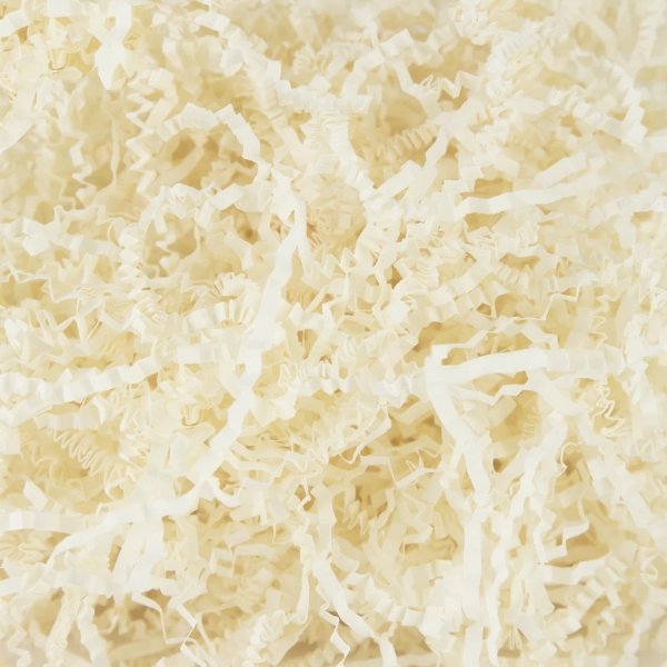 Geschreddertes Seidenpapier für Geschenktüten/-boxen - Elfenbein - 50 g Geschreddertes Seidenpapier für Geschenktüten/-boxen - Elfenbein - 50 g