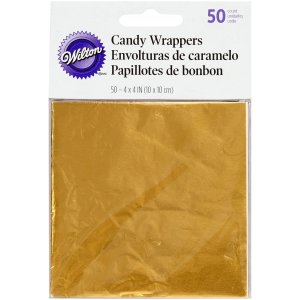 Bonbonpapier Gold - 50 Stück - Wilton Bonbonpapier Gold - 50 Stück - Wilton