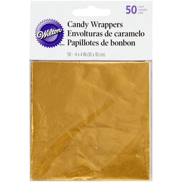 Bonbonpapier Gold - 50 St�ck - Wilton