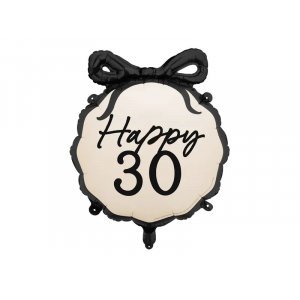 Runder Folienballon - Nude - Happy 30 Runder Folienballon - Nude - Happy 30