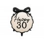 Runder Folienballon - Nude - Happy 30