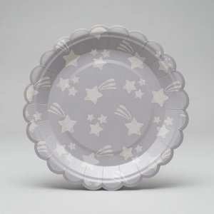 Pappteller - Sterne - 17 cm - Lavendelblau - 8er-Pack Pappteller - Sterne - 17 cm - Lavendelblau - 8er-Pack
