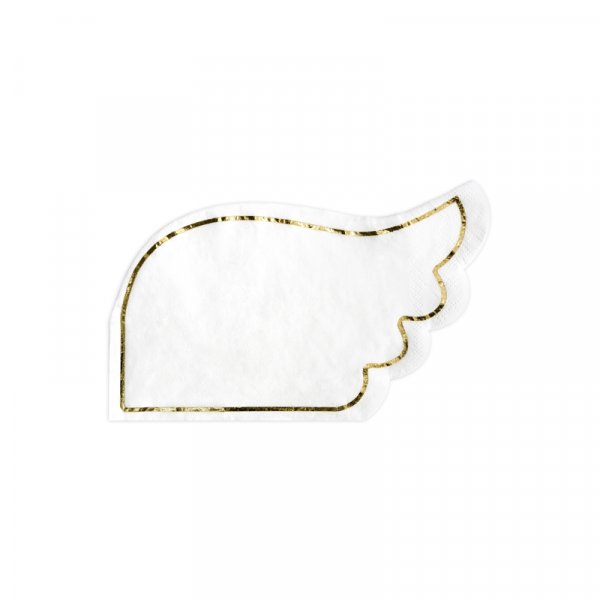 Servietten - Flgel - Goldrand - 20er-Pack
