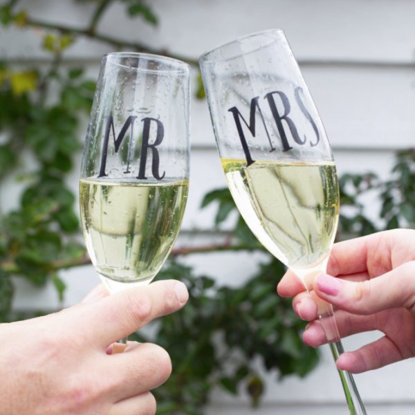 Champagnergläser - Mr & Mrs - 2er-Pack Champagnergläser - Mr & Mrs - 2er-Pack