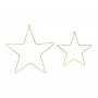 Metallsterne - 2er-Pack Gold