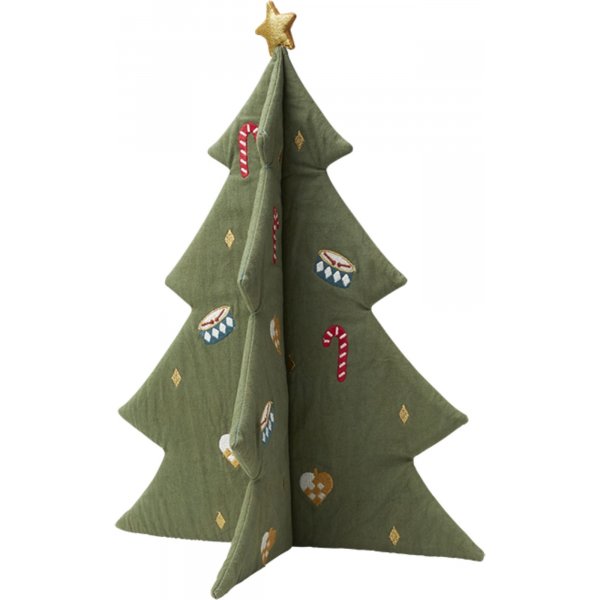 Weihnachtsbaum bestickt - Gr�n - 40 cm - FABELAB