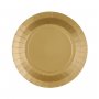 Pappteller - Mattgold - 22 cm - 10er-Packung Pappteller - Mattgold - 22 cm - 10er-Packung