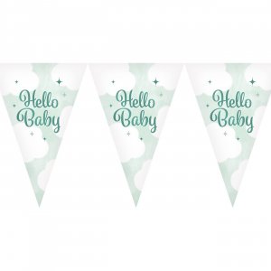 Girlande Hello Baby Mintgrün - 10 m Girlande Hello Baby Mintgrün - 10 m