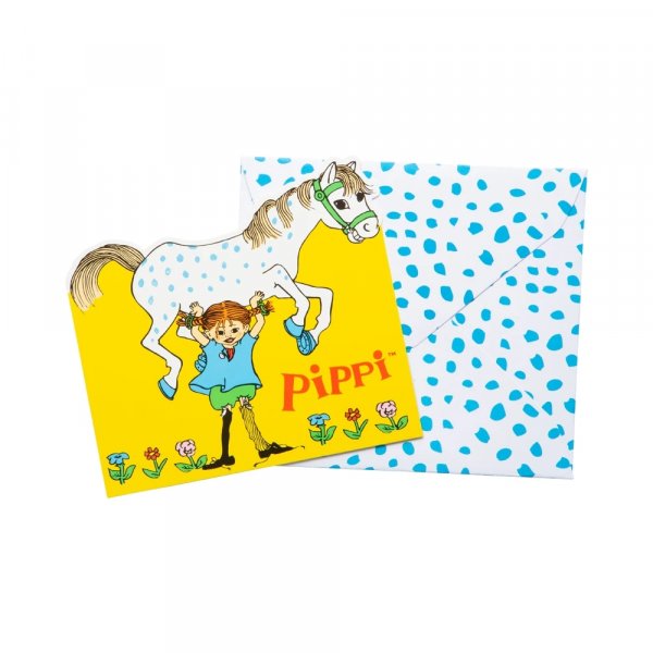 Einladungskarten - Pippi Langstrumpf - 8er-Pack Einladungskarten - Pippi Langstrumpf - 8er-Pack