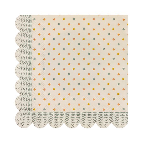 Kleine Servietten - Multi Dots - Blau - 20er-Pack
