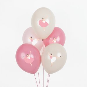 Ballonstrauß - Ballerina - Rosa - 5 Stück Ballonstrauß - Ballerina - Rosa - 5 Stück