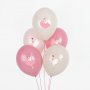 Ballonstrau� - Ballerina - Rosa - 5 St�ck