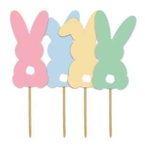 Kuchenspießer - Pastellhasen - 12er-Pack Kuchenspießer - Pastellhasen - 12er-Pack